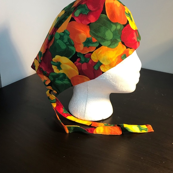 Set of 5 hand made Chef Hats or Scrub Hats - Picture 3 of 6